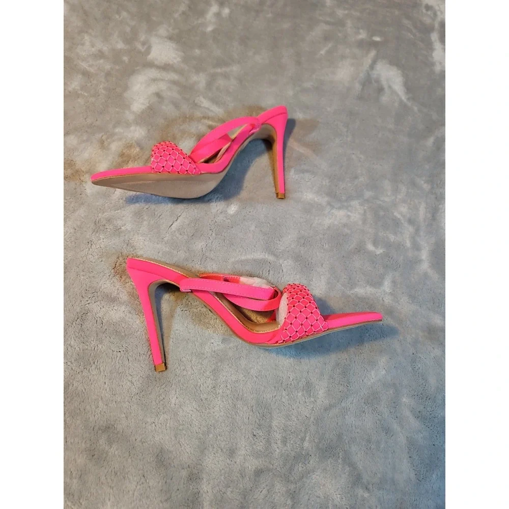 High Heels Cathy Din, Alista_10 Color Hot Pink Size 5.5
